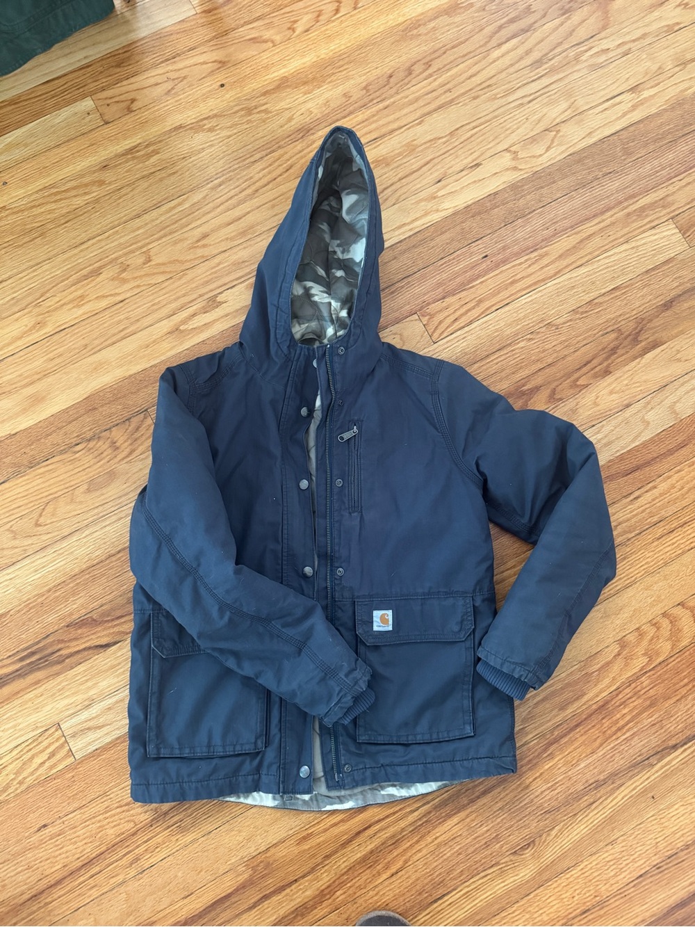 Carhartt Women’s Navy Hooded Work Jacket
